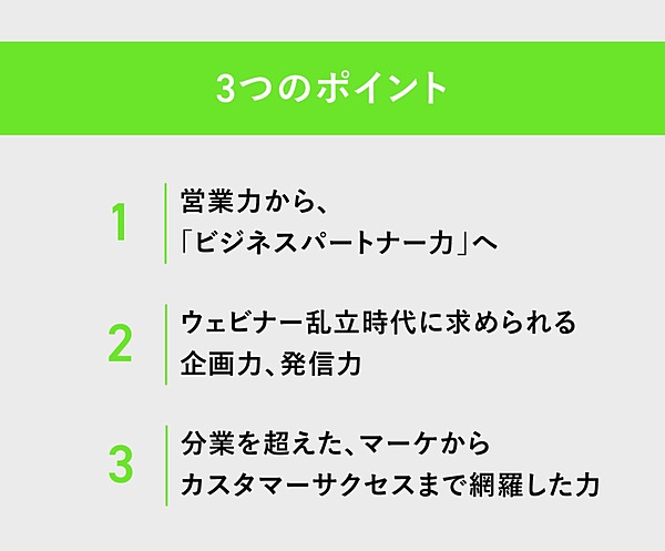 出典：【仕事の未来】2021年、営業に求められる「3つの力」（NewsPicks）