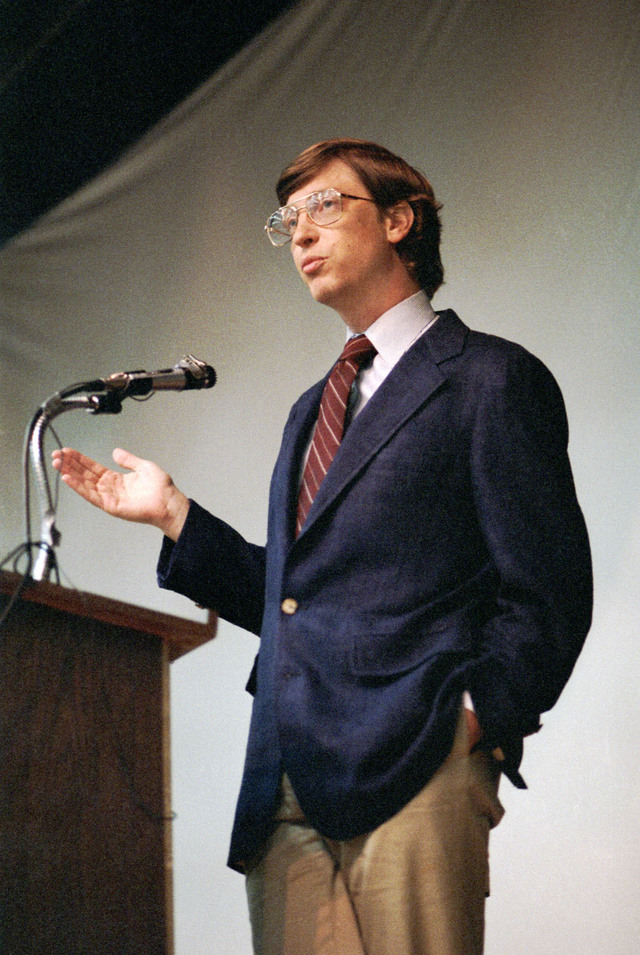 若かりし頃のビル・ゲイツ(Photo:Houston Chronicle/AP/アフロ)